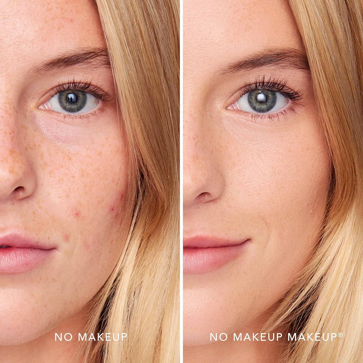 No Makeup Makeup Foundation + Brush Duo, Cream-Balm Formula Conceals, Corrects and Camouflages with Skin-Tone Adaptive Flexshade Technology, Buildable, Long-Lasting, Cruelty-Free, Vegan, Light