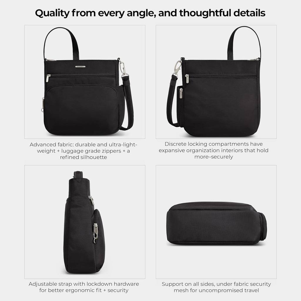 Travelon Anti-Theft Classic North/South Crossbody Bag