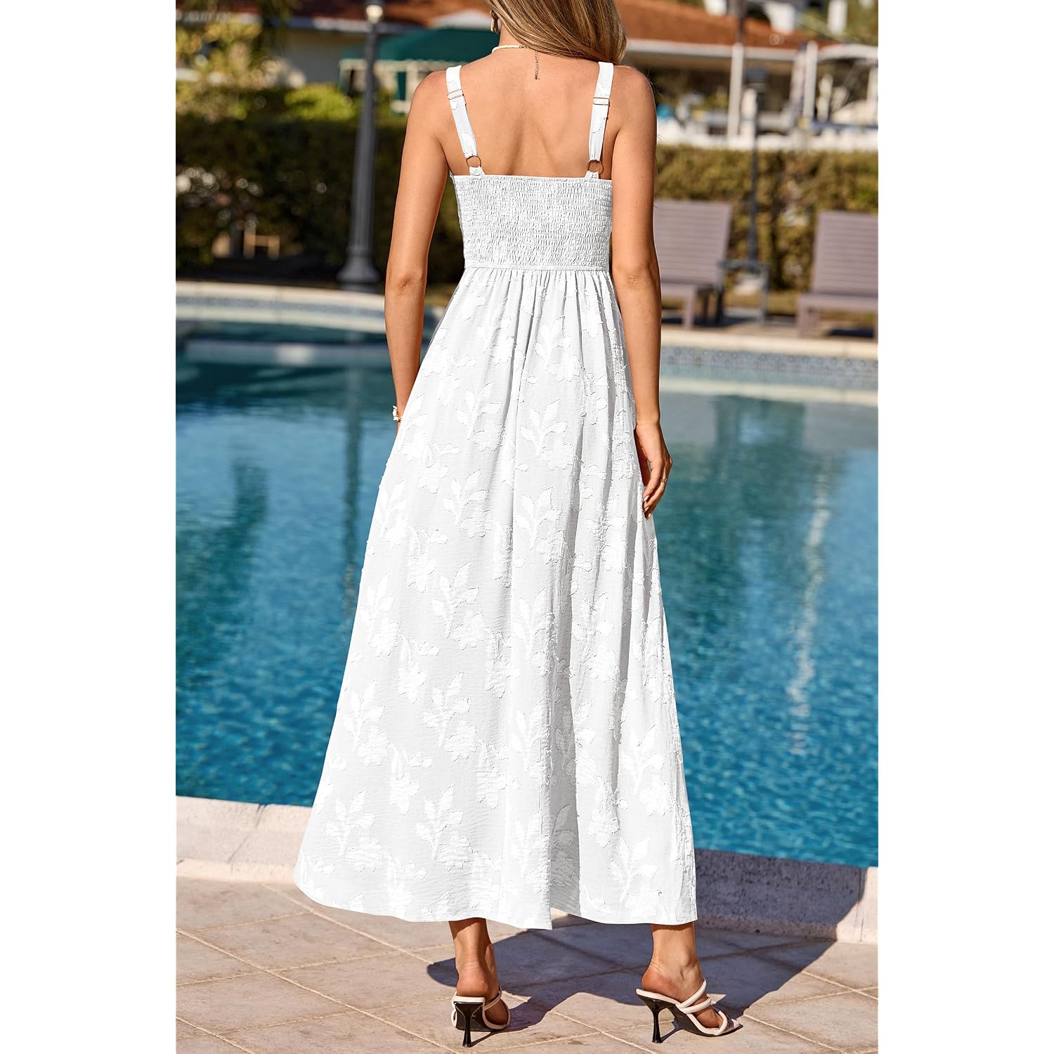 Prettygarden Womens Summer Dresses 2026 Casual Sleeveless Square Neck Formal Wedding Guest Beach Vacation Boho Maxi Dress