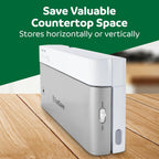 FoodSaver Compact Vacuum Sealer Machine with Airtight Bags and Roll - Ideal for Sous Vide and Airtight Food Storage, White