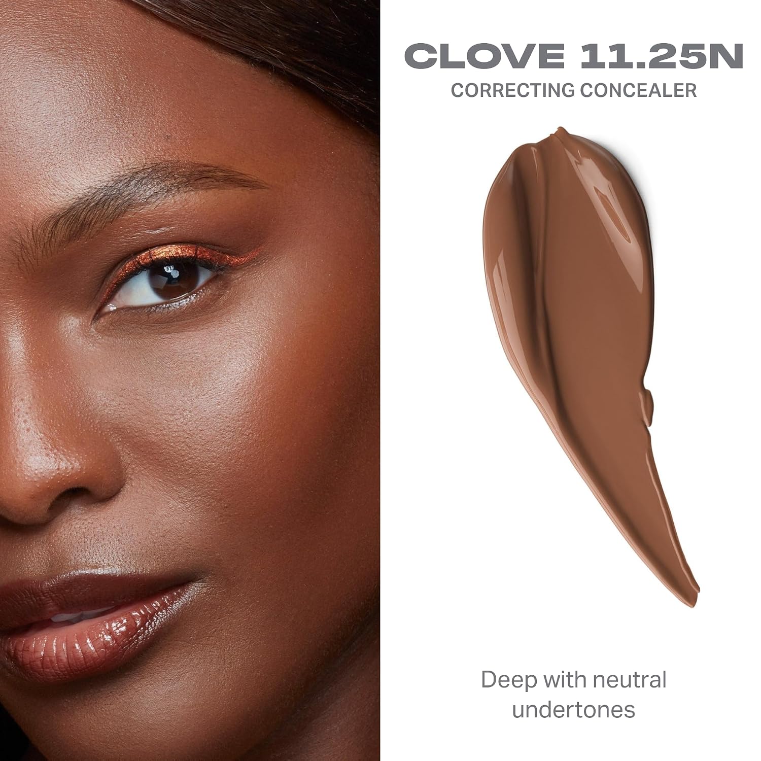 Morphe Wakeup Artist Under Eye Concealer - Lightweight Serum Concealer + Brightening Color Corrector - Hydrating Under Eye Brightener For Dark Circles & Radiant Face Makeup - Clove 11.25N (0.12 Oz)