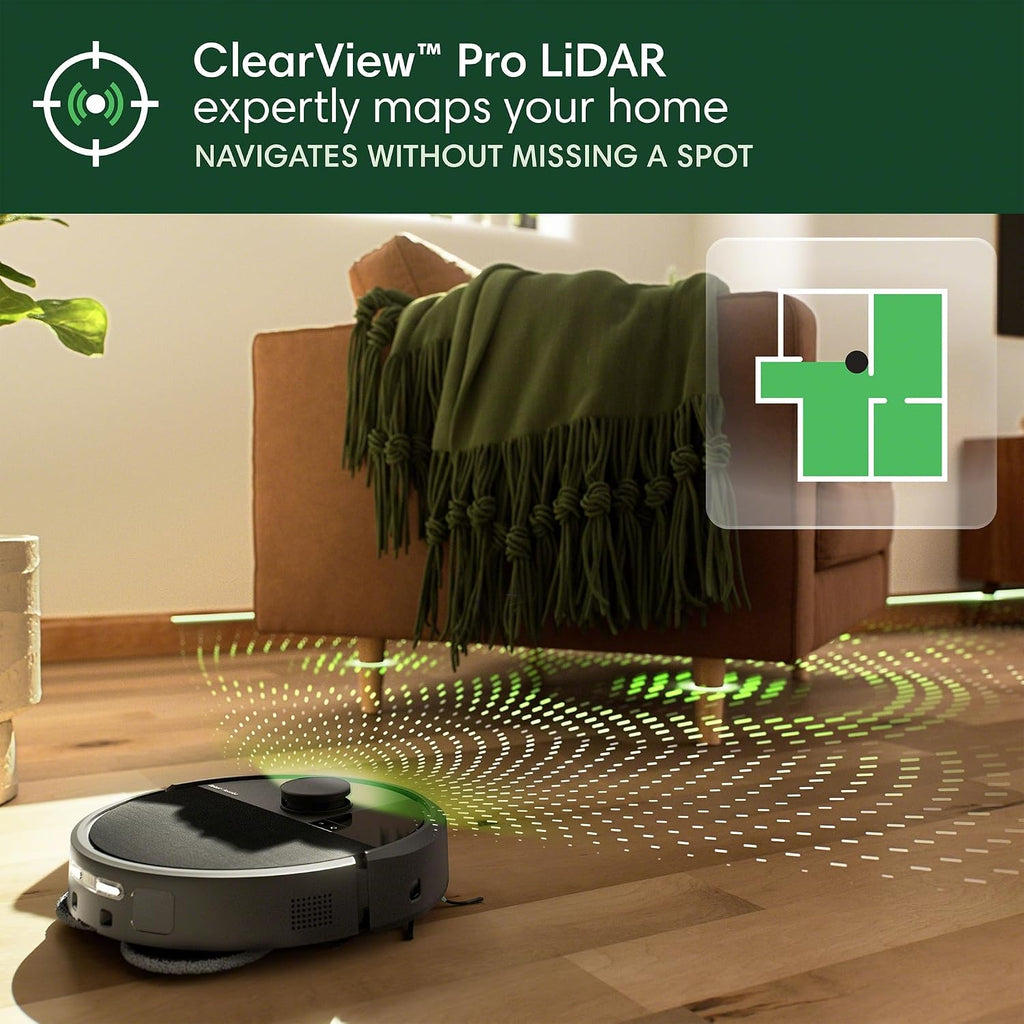 Irobot Roomba 505X Robot Vacuum & Mop Combo, 70X More Suction, Multifunction Dock, 75 Day Self-Emptying, Self-Cleaning & Hot Dry, Lifting Spinning Mop Pads, Ai Obstacle Avoidance, Ideal For Pet Hair