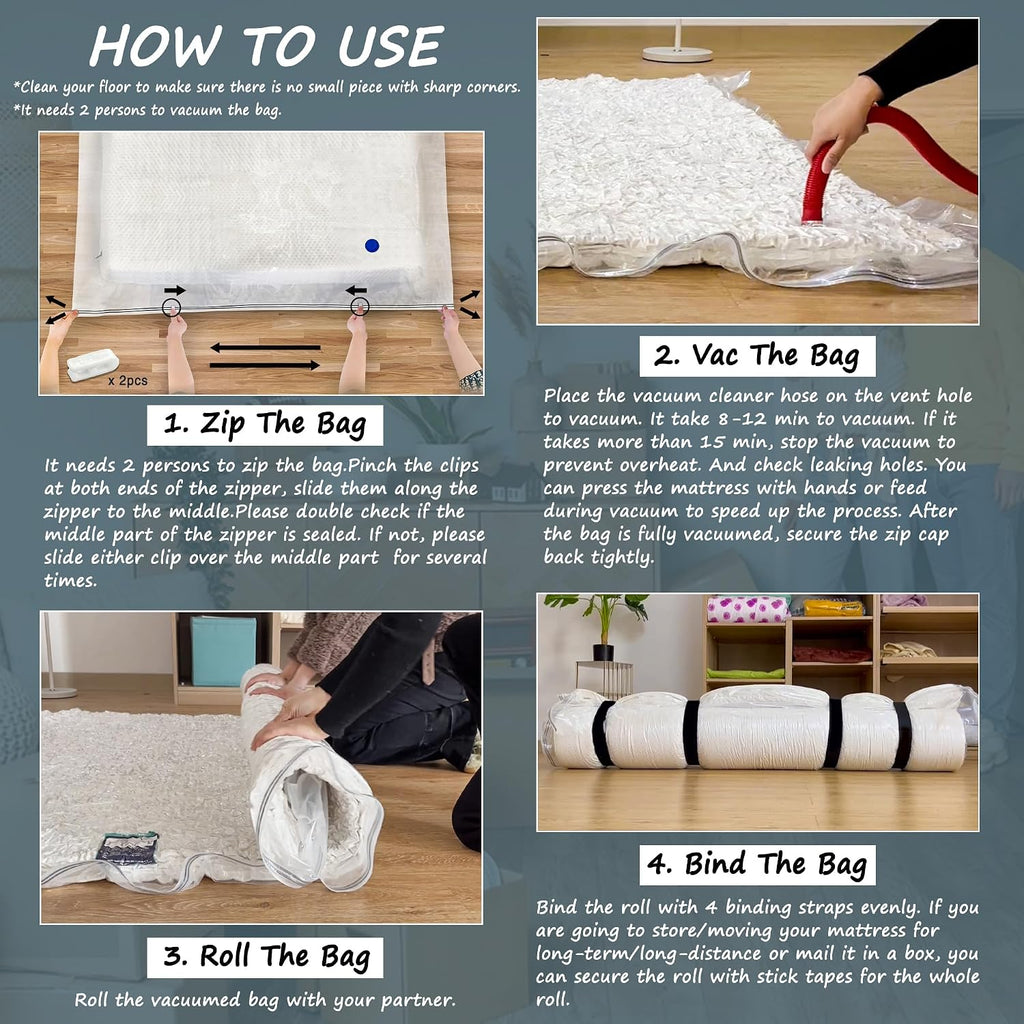 Vacuum Mattress Bag For Memory Foam And Latex