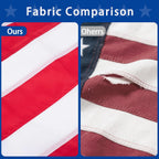 American Flag 3X5 Ft For Outside, Heavy Duty Polyester Usa Flag Outdoor With Embroidered Stars, Sewn Stripes, Us Flag With Brass Grommets For Indoor, Outdoor, All Weather