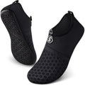 Seekway Water Shoes Quick-Dry Aqua Socks Barefoot Slip-On For Beach Pool Swim River Yoga Lake Surf Women Men Black Sk001