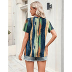 Zeagoo Womens Tops Short Sleeve V Neck Tee Shirts Cute Dressy Casual Clothing Business Work Blouse Multicolor-cx289