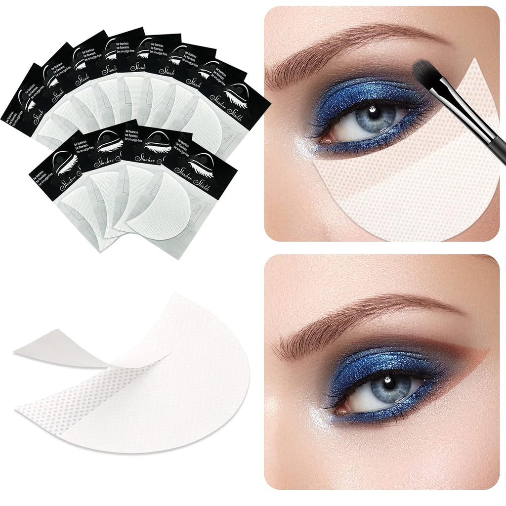 Tailaimei 120 Pcs Eyeshadow Shields, Eyeshadow Stencil For Prevent Makeup Residue, Lint Free Gel Pad For Eyeliner, Eyelash Extensions And Lip Makeup