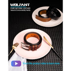 Wolfant 1.5" Full Grain Leather Belt For Men In Gift Box,100% Italian Real Solid Leather