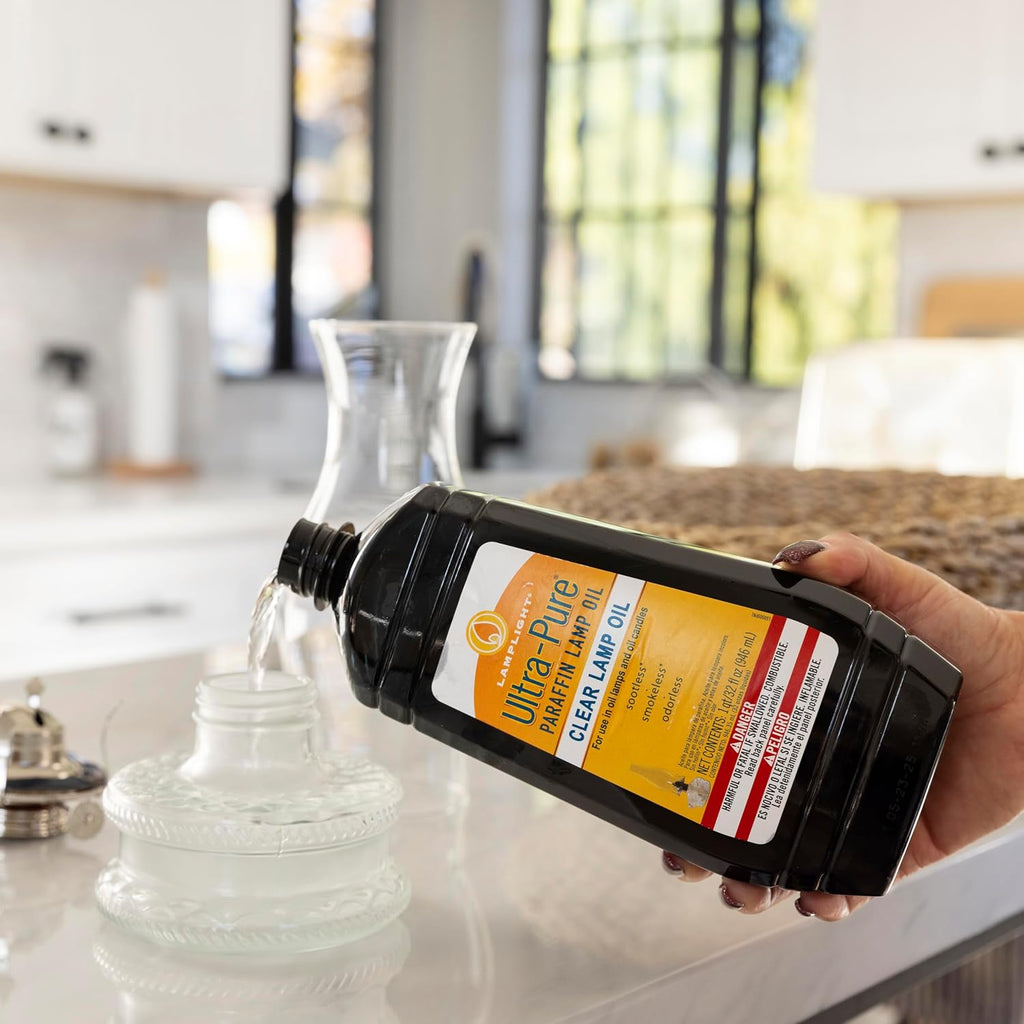 Lamplight Ultra-Pure Lamp Oil, Clear, 32 Ounces (60009)