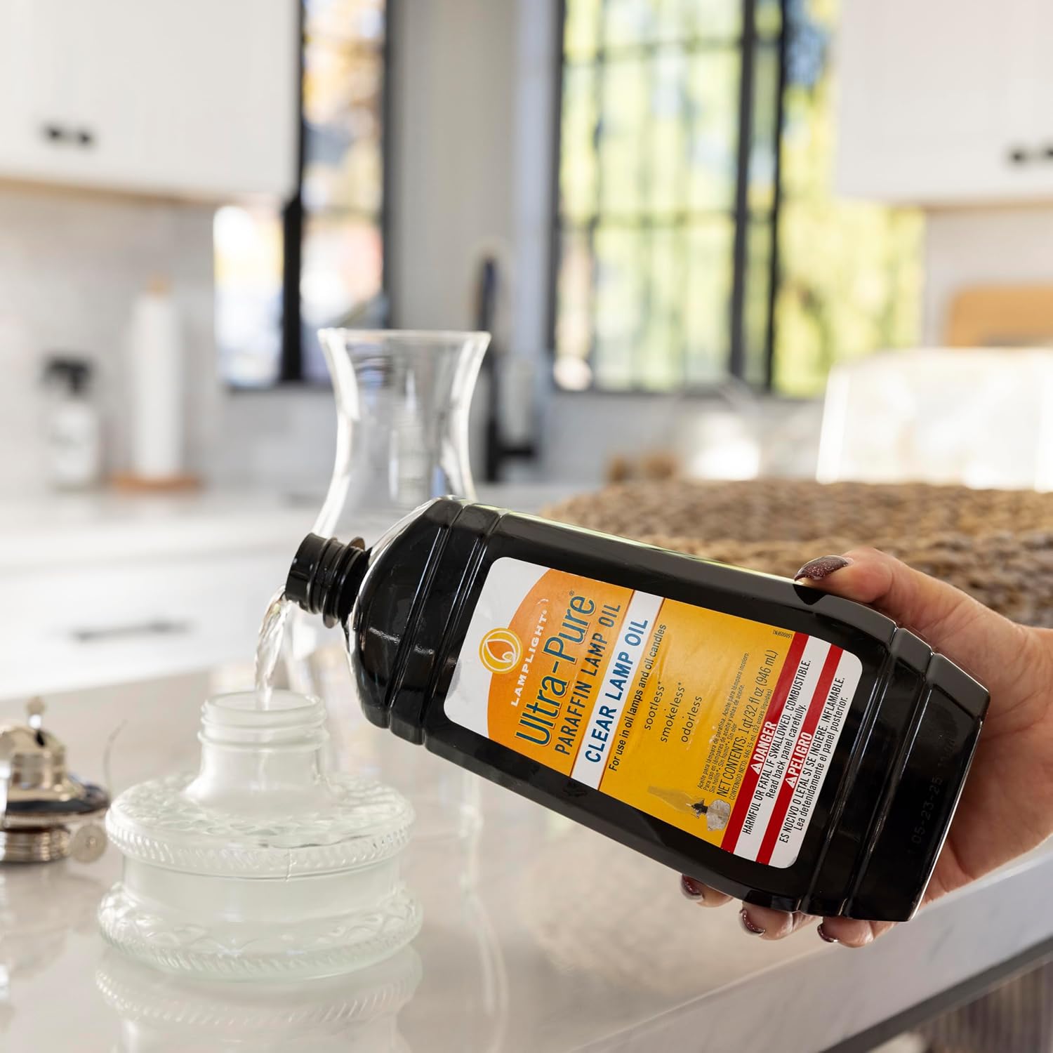 Lamplight Ultra-Pure Lamp Oil, Clear, 32 Ounces (60009)