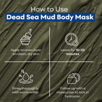Dr. Mud'S Dead Sea Mud Body Mask From Israel, 10.5 Oz – Black Clay Body Treatment With Natural Dead Sea Minerals Deep Cleansing Skin & Beauty Mask – Skin Care Detox Product For Men & Women