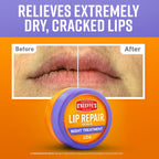 O'Keeffe'S Lip Repair Night Treatment Lip Balm For Dry, Cracked Lips - 0.25 Ounce Jar (1 Pack) - Moisturizer Extremely Cracked, Dry Lips
