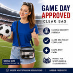 Oraben Clear Bag for Stadium Events Clear Purse Stadium Bag Satchel Handbags for Sports Events Concerts Festivals | Stadium Approved, Waterproof, Stylish, Sturdy