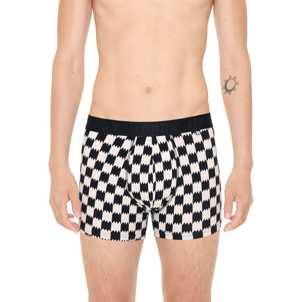 Happy Socks Men'S 3-Pack Black Mix Short Boxers
