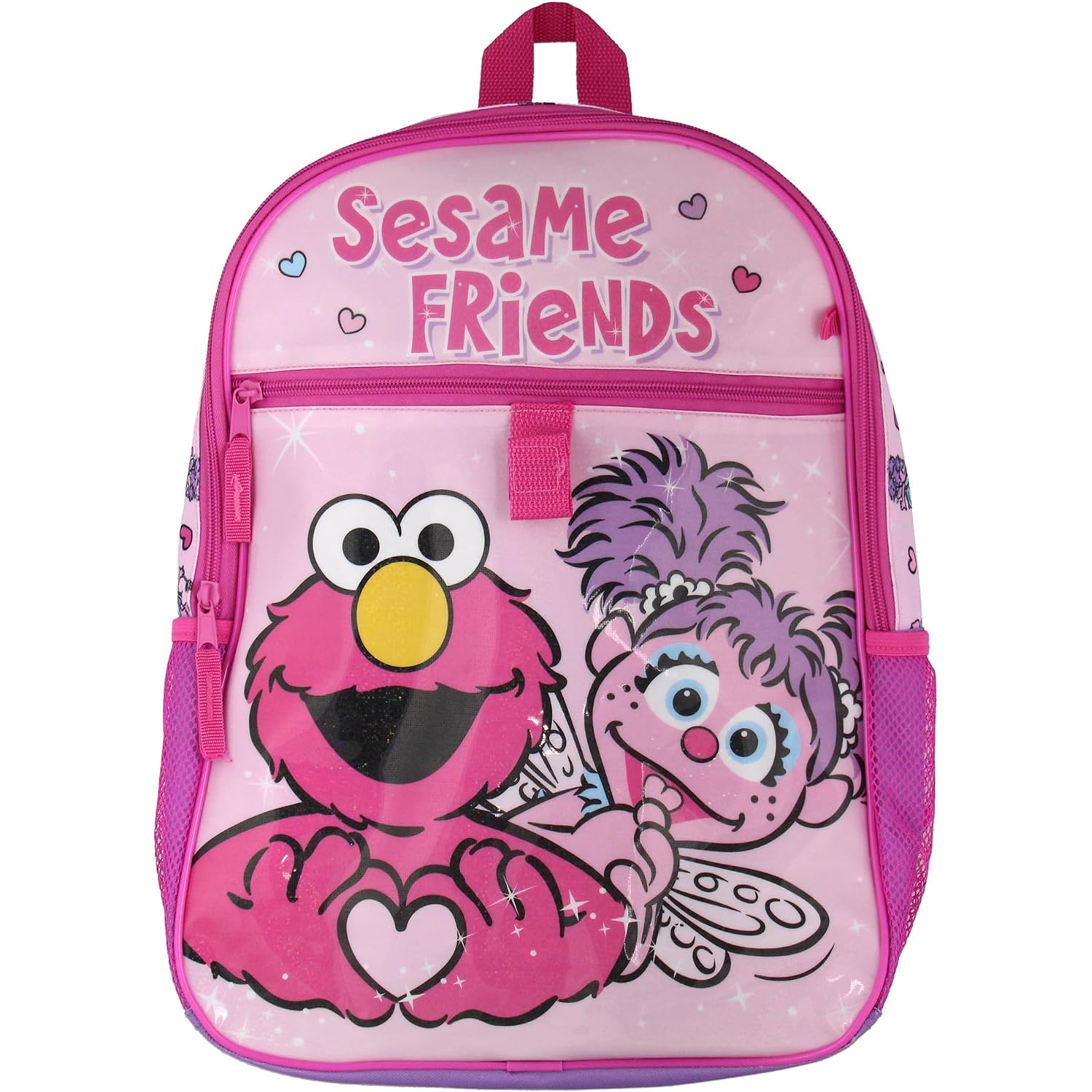 Intimo Sesame Street Friends Elmo Abby Cadabby 3 Pc Backpack Lunch Box Pencil Pouch 16"