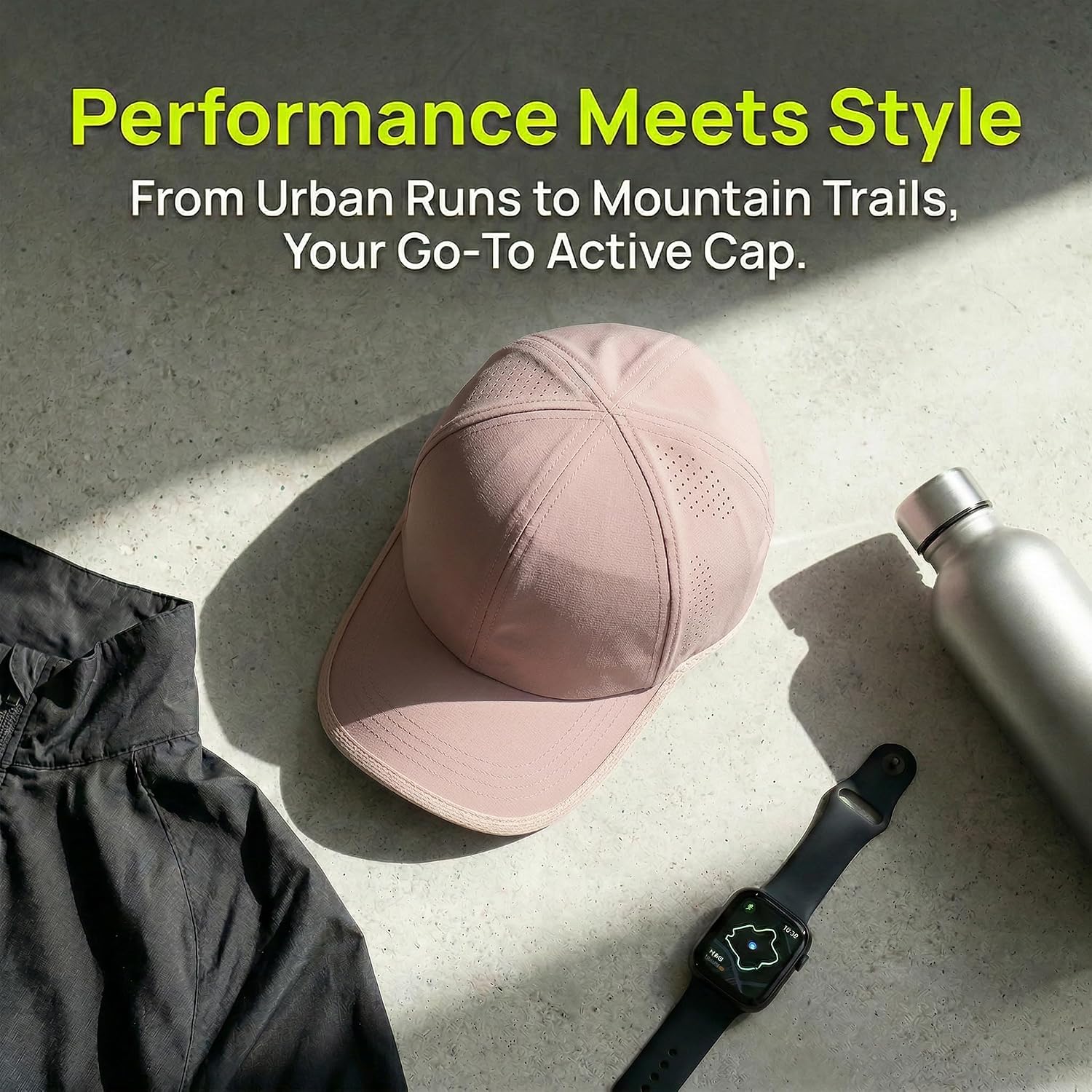 Hh Hofnen Quick Dry Hat Unstructured Athletic Baseball Cap Lightweight Running & Golf Cap For Women Men