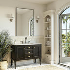 FICTOR Bathroom Vanity Mirror-Black, 36" x 24", Shatterproof & Anti-Rust, Wall Mount Rectangle Mirrors with Metal Frame for Over Sink, Bathroom, Bedroom, Living Room,Entryway