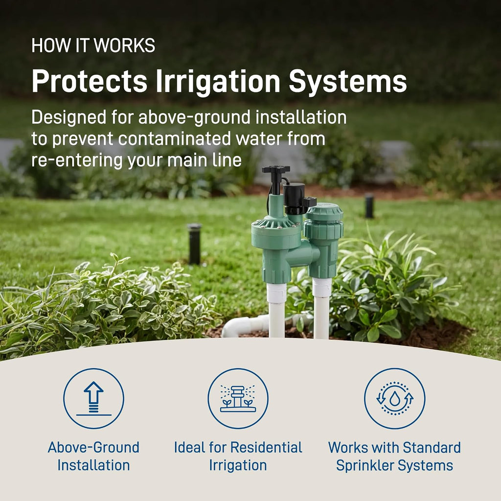1-Pack Orbit 57623 3/4" Fpt 100 Series Anti-Siphon Automatic Sprinkler Valve With Flow Control