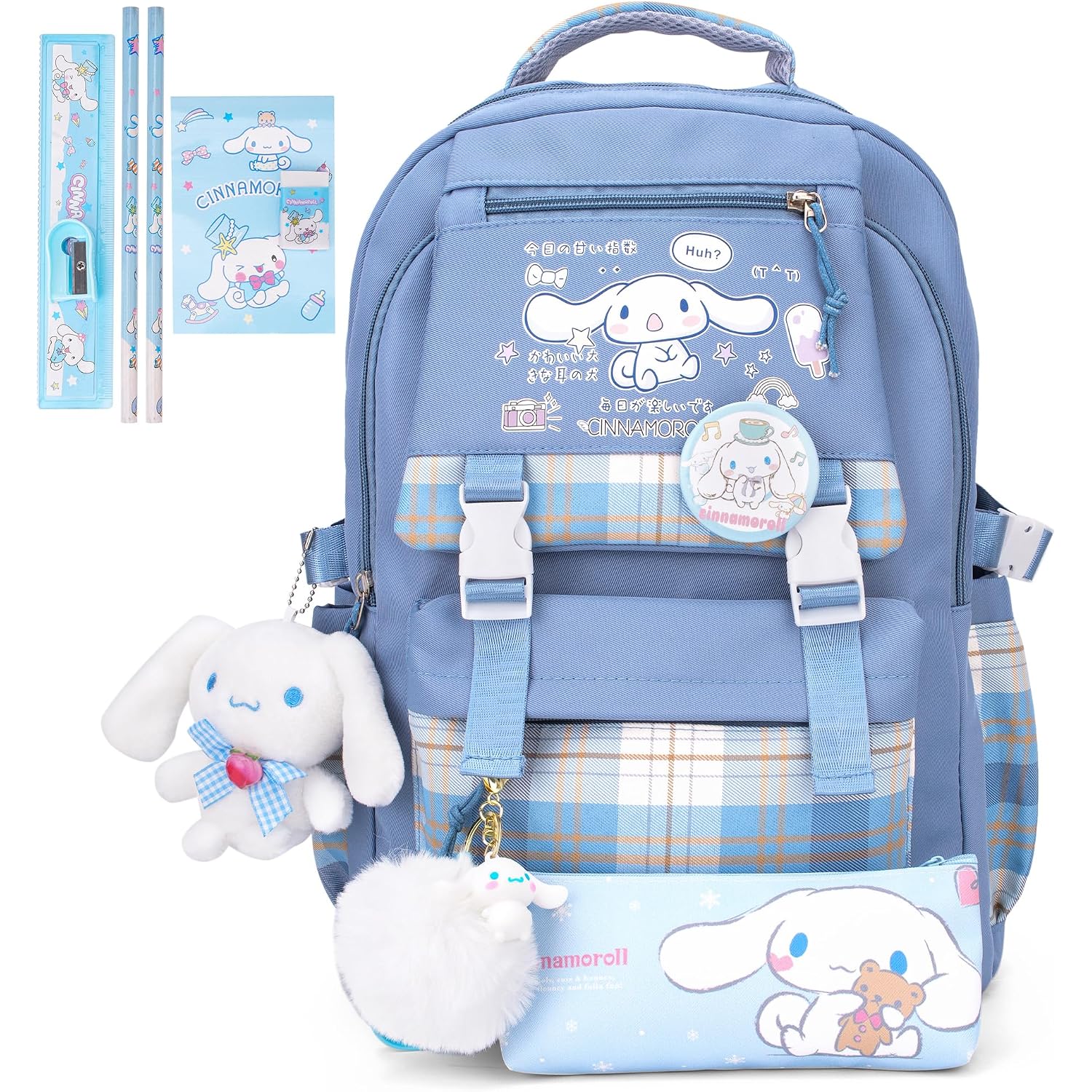 Juju Blue Kawaii Backpack - Cute Backpacks For Girls - Cute Backpack Kawaii Stuff - Backpacks For School Girls