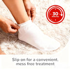 Foot Masks for Dry Cracked Feet, Lavender Moisturizing Socks - Intensive Hydrating Foot Care & Cracked Heel Treatment, 5 Pairs