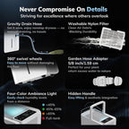 50 Pint/Day, 3500Sq.Ft Compressor Dehumidifier With Drain Hose | 0.8 Gallon Water Tank Capacity, For Basement, Home, Bedroom, Bathroom, Rv, Garage, Intelligent Humidistat, Quiet