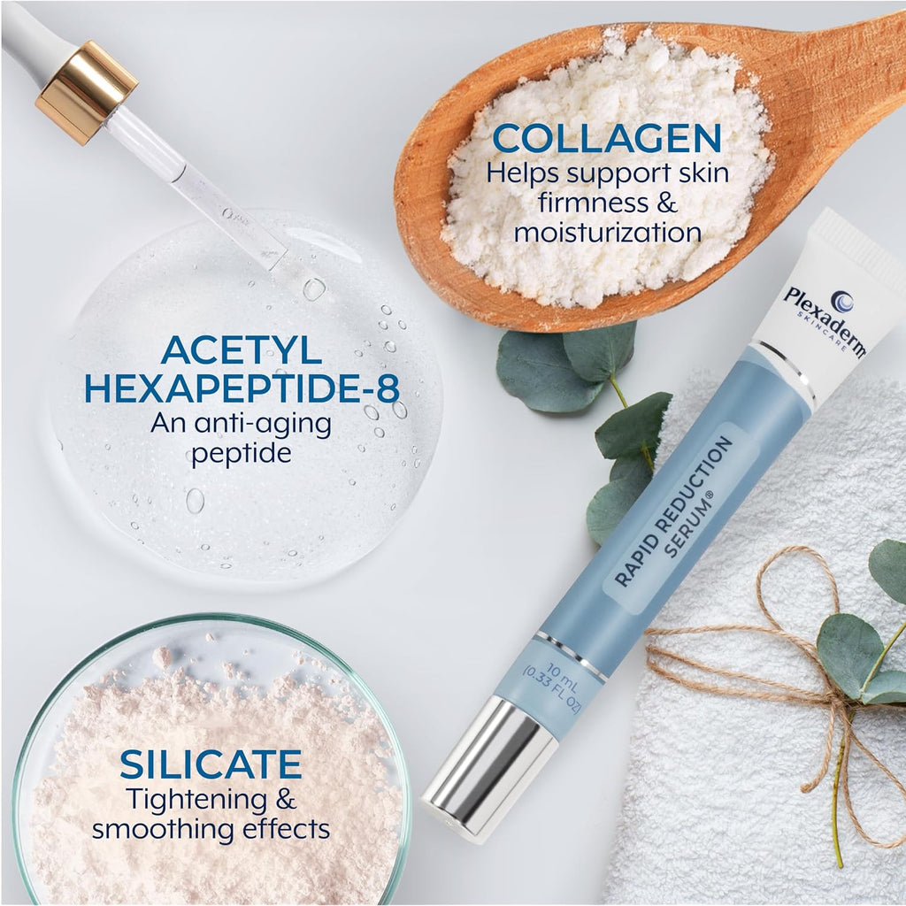 Plexaderm Rapid Reduction Eye Serum - Visibly Reduces Under-Eye Bags, Wrinkles, Dark Circles, Fine Lines & Crow'S Feet Instantly, Anti Aging Wrinkle Remover For Face, Full Size Tube