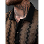 Soly Hux Men'S Summer Striped Shirts Casual Button Down Textured Short Sleeve Collared Vintage Beach Shirts