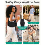 Bagsmart Crossbody Purses For Women With Adjustable Strap Small Puffer Bag | Hobo Bags, Compact Cross Body Bag Fluffy Shoulder Handbags Puffy Pouch