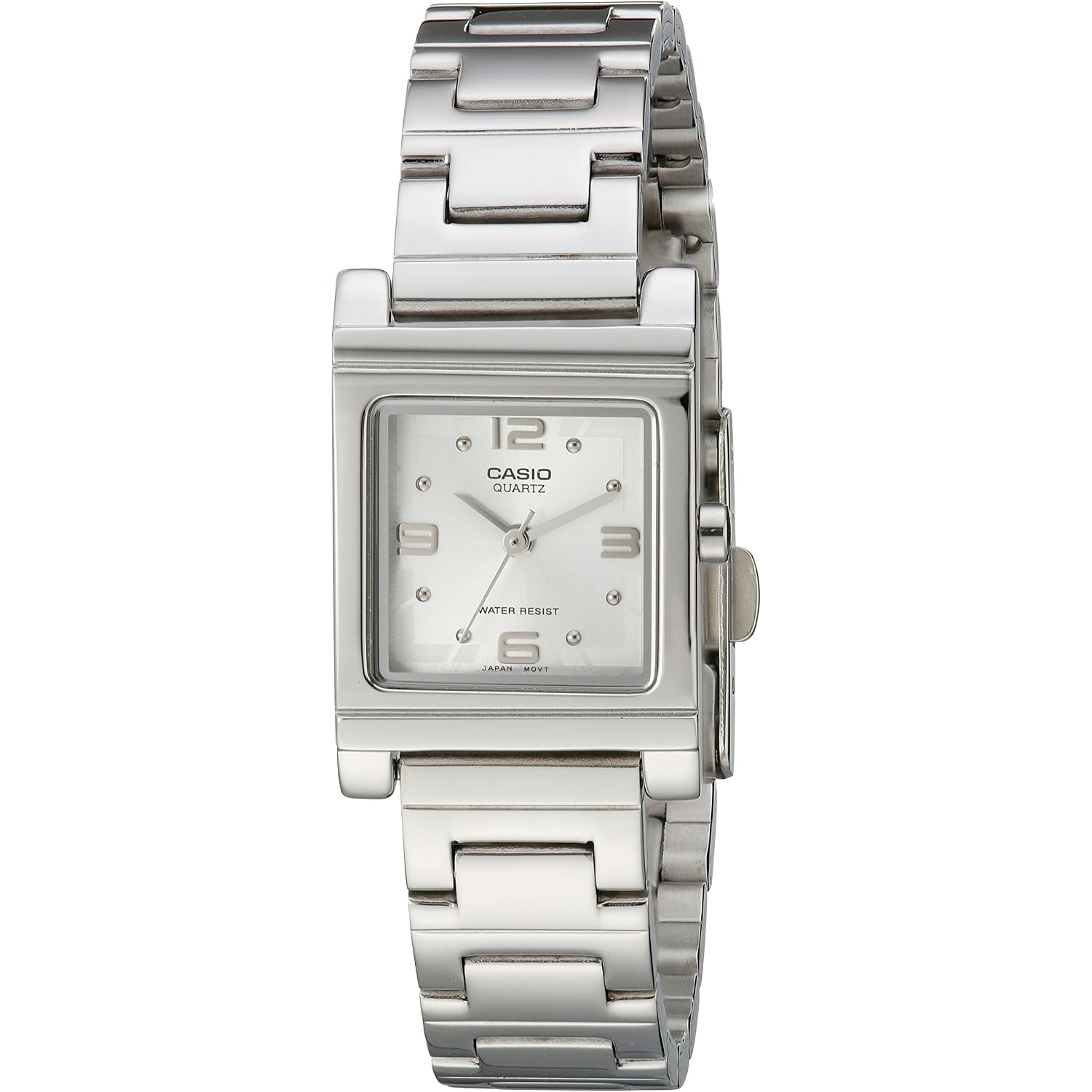 Casio Women'S Ltp1237D-7A Silver-Tone Shell White Dial Watch