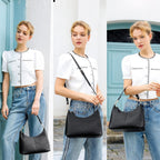 Keyli Small Shoulder Handbags For Women Mini Purse Waterproof Soft Leather Crossbody Bags For Work Shopping Travel