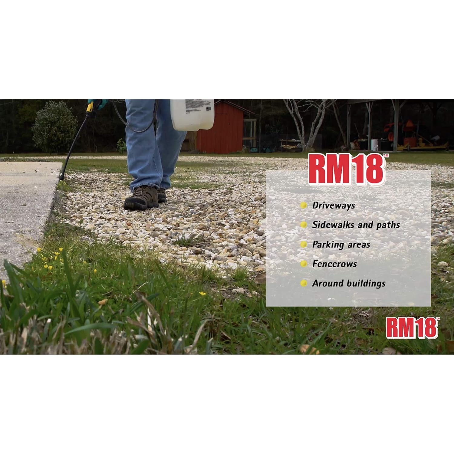 Rm18 Fast-Acting Weed & Grass Killer Herbicide, Spray, 1-Gallon