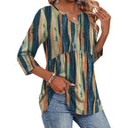Zeagoo 3/4 Length Sleeve Womens Tops 2026 Blouses For Women Dressy Casual Fashion Clothing V Neck T-Shirts Summer Outfits