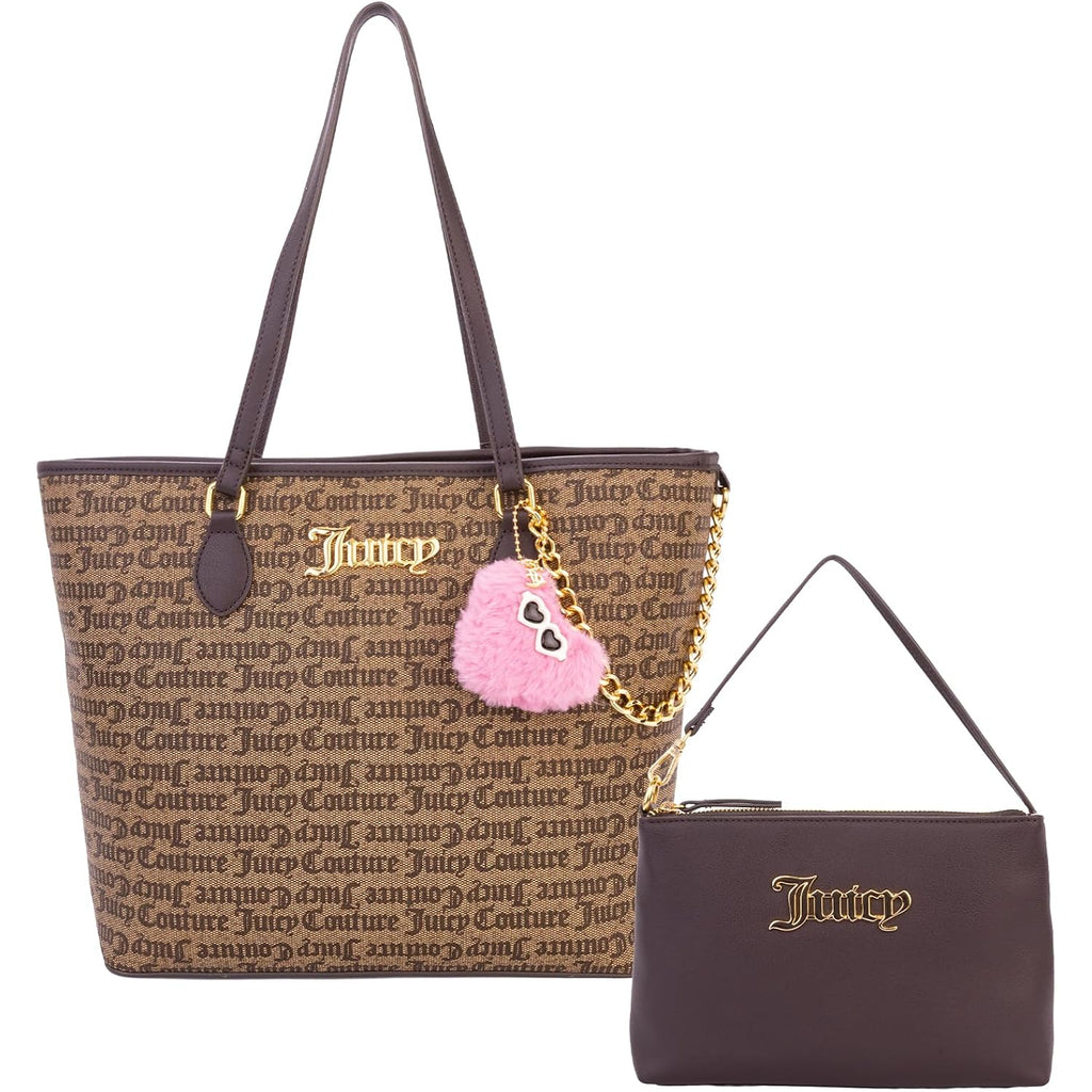 Juicy Couture Women'S Hey Queen Tote Bag, Stylish & Versatile Designer Purse For Everyday Wear