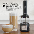 Keurig SimpleCafe Frother, Rechargeable Handheld Milk Frother for Lattes, Cappuccinos & Iced Coffee, USB Cord Included, Microwave-Safe Frothing Cup, Hot & Cold Foam Maker