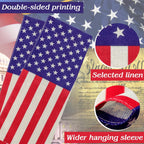American Garden Flag Small American Flag Double Sided 12×18 Inch Weatherproof Patriotic Usa Garden Flags Outside Thick Burlap Stars And Stripes Flags For Outdoor Yard Patio Lawn Decor
