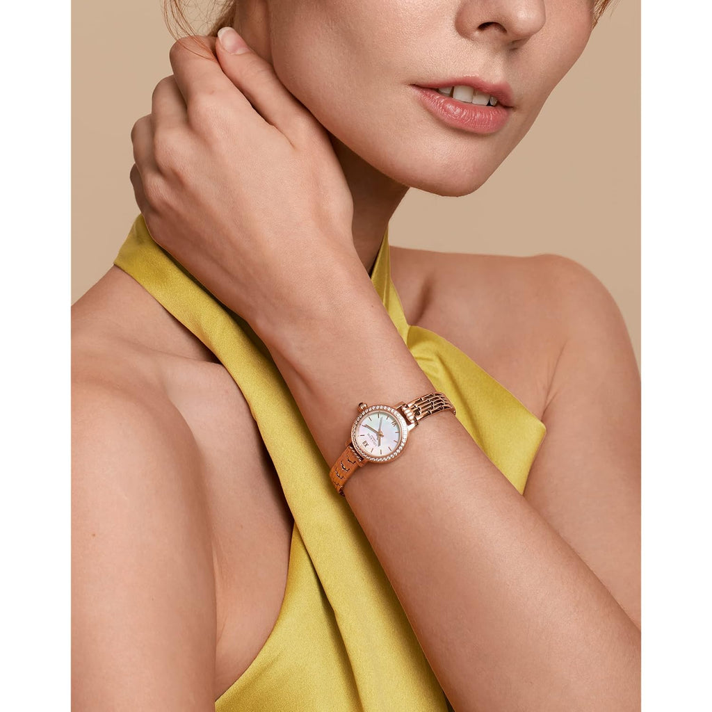 Lola Rose Dainty Watch For Women: Rose Gloden Watch, Genuine Stainless Steel Strap, Wrapped By Stylish Gift Box - Vintage Present For Small Wrists