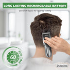 Wahl Clipper Rechargeable Cord/Cordless Haircutting & Trimming Kit For Heads, Longer Beards, & All Body Grooming - Model 79434