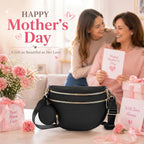 Bum Bags for Women Checkered Crossbody Bag Large Nylon Belt Purse Fanny Packs, Bonus with a Extra Strap