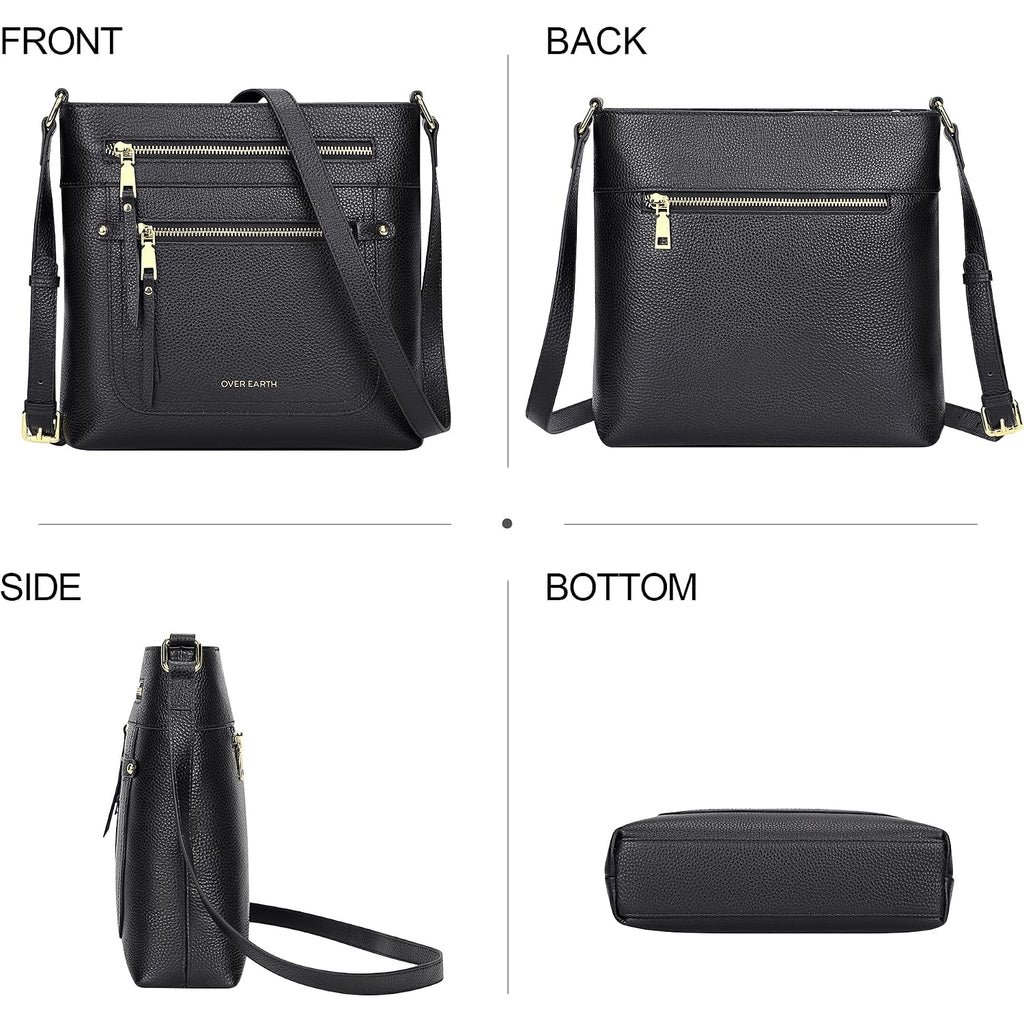 Crossbody Bags For Women Leather Purses For Ladies With Multiple Pockets