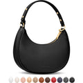 Vantamo Crescent Bags For Women with RFID Protection, Half Moon Clutch Purses for Women with Anti-Theft Clip for Extra Safety