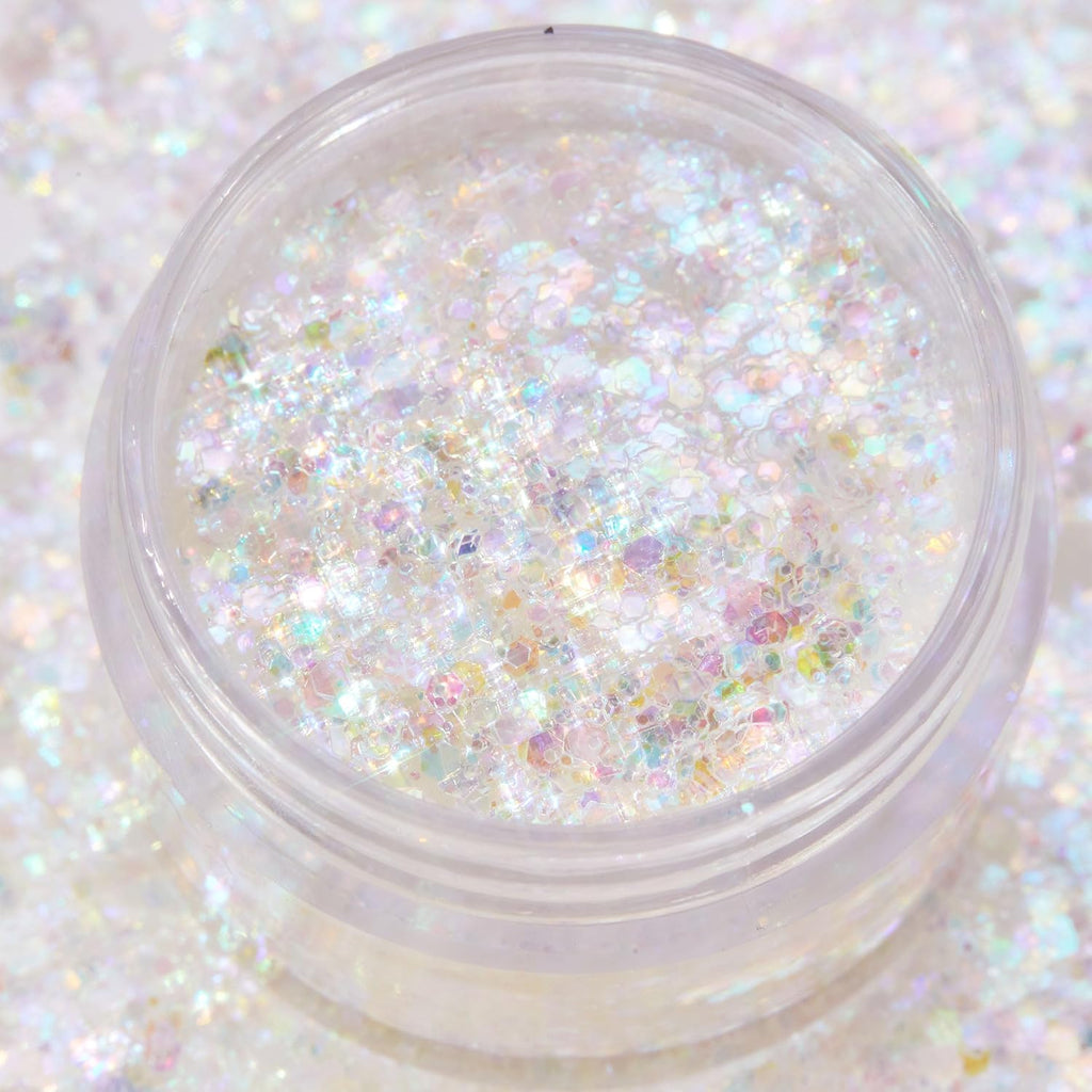 Colourpop Glitterally Obsessed Body Glitter Gel - Multi-Colored Glitter Makeup Made With An Adhesive Gel Formula - Easy To Use & Mess Free - Disco Lady (0.06 Oz)