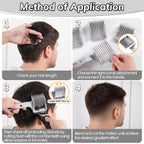 4-in-1 Detachable Fade Comb Set, 4 Different Size Barber Fade Comb, Suitable for Home and Salon Use, Compatible with All Hair Cutting Shears and Barber Tools, Grey