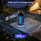 Bug Zapper Outdoor & Indoor,Cordless Portable Mosquito Zapper With Rechargeable 4800Mah Battery & Auto On/Off,Mosquito Repellent Outdoor Patio,Electric Fly Trap For Camping,Kitchen,Backyard,Patio