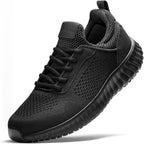 Bruno Marc Men'S Non Slip Work Shoes Walking Zapatos Trabajo Black & Lightweight Sneakers Food Service Chef Kitchen Restaurant