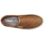 Olukai Lae'Ahi Lauhala Men'S Woven Leather Shoes, Versatile Everyday Leather Sneakers, Easy Slip On Design, All-Day Wear & Comfort