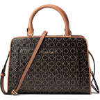 Calvin Klein Women'S Margot Textured Logo Emboss Satchel