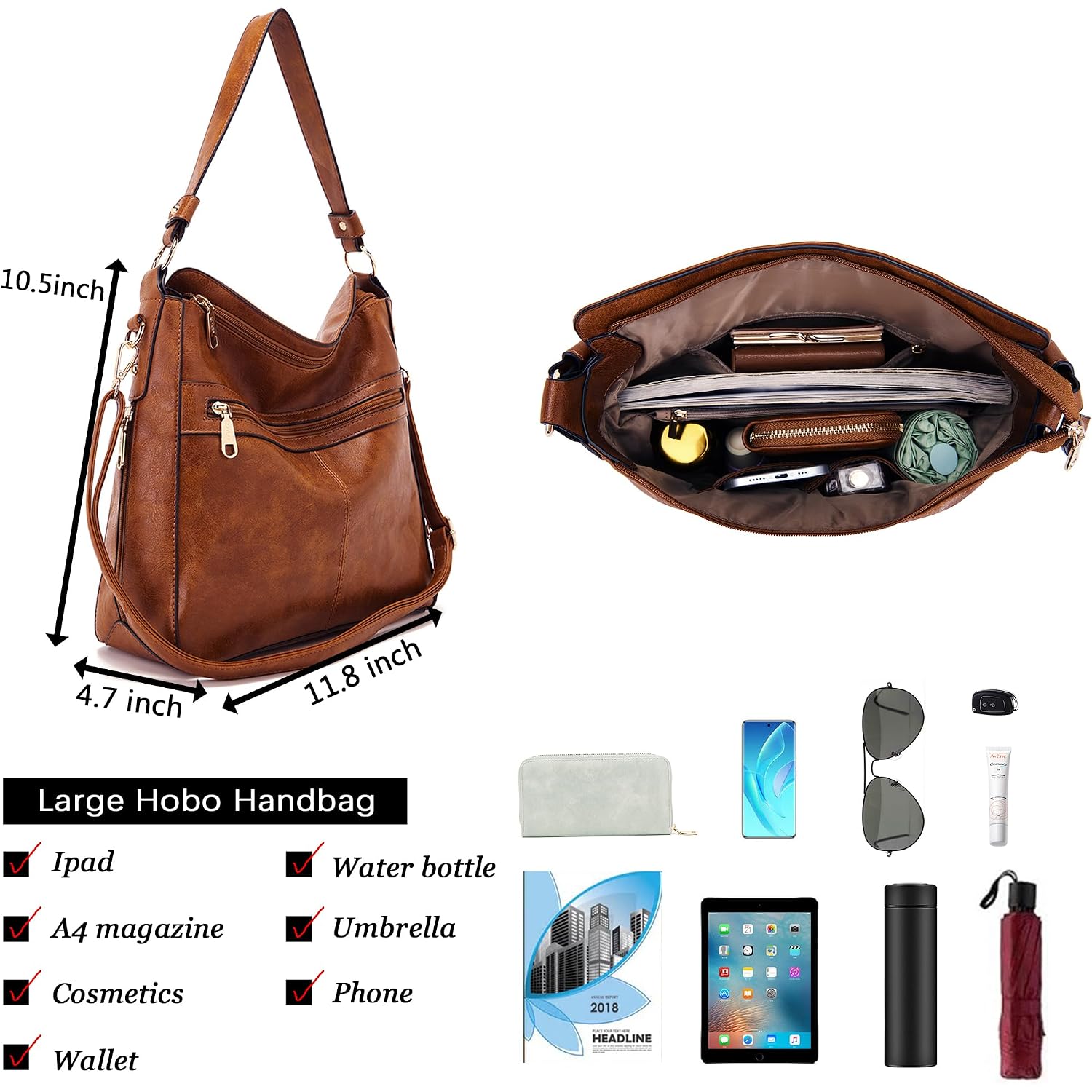 Purses For Women Handbags And Wallet Set Large Hobo Crossbody Bag Ladies Purse Totes 4 Pcs | And Wallet Set