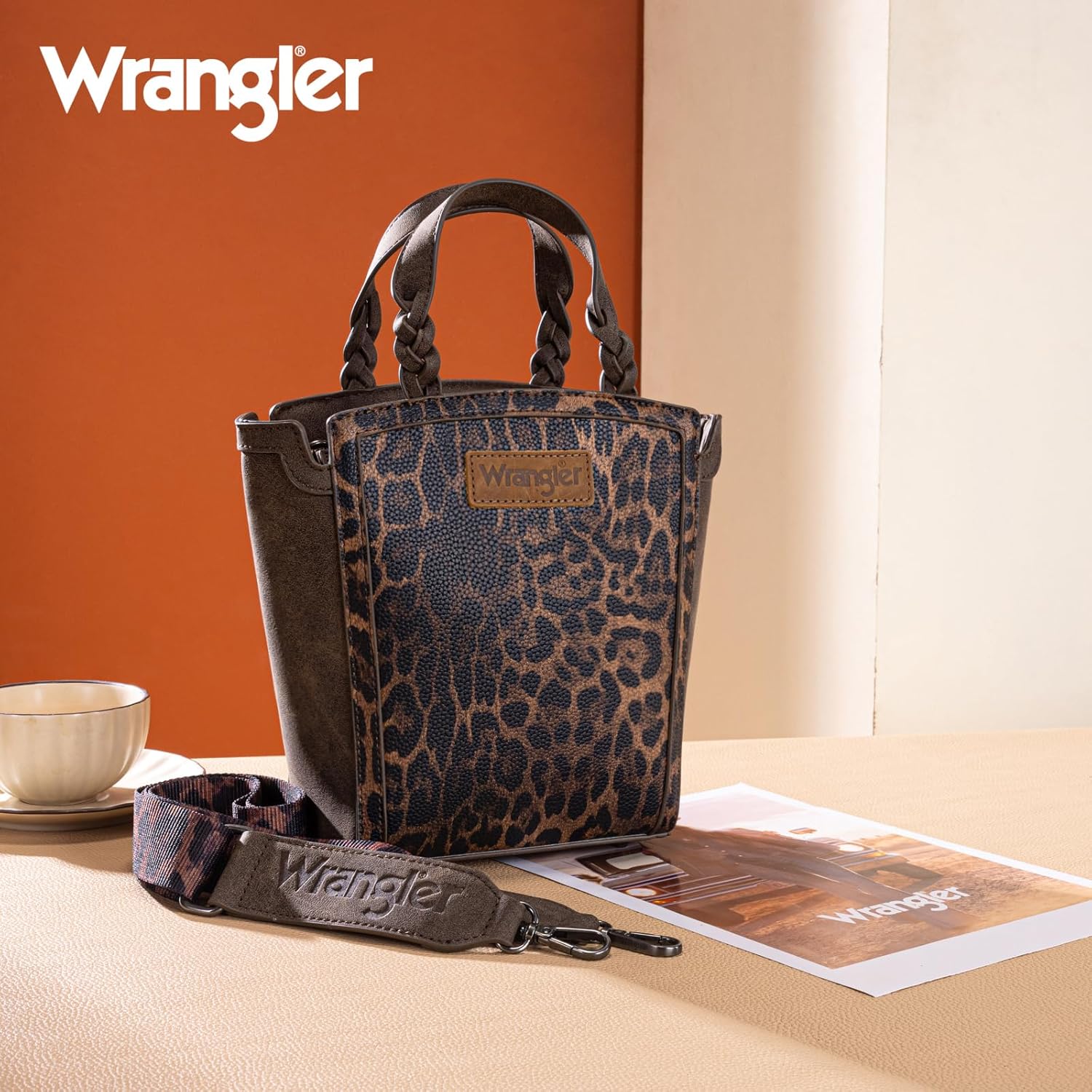 Wrangler Purse for Women Animal Print Crossbody Bags Top-Handle Shoulder Bag for Everyday Travel Casual Use