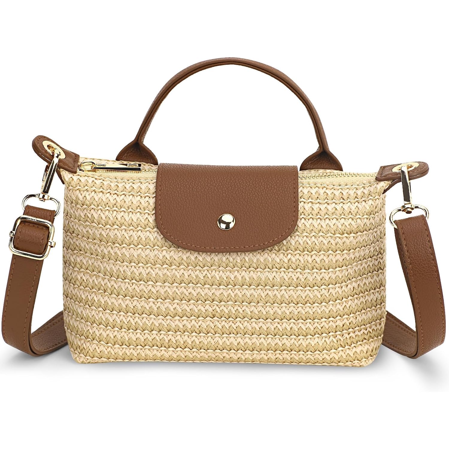 Woven Crossbody Bag, Small Black Weave Mini Tote Bag, Designer Crossbody Bags For Women