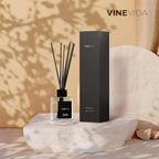 Vinevida Prime Reed Diffuser For Home & Bathroom | Long-Lasting Scent Sticks Set | Oil Stick Diffuser | Bathroom Scent - Room Fragrance No. 3100 - Inspired By: Tobacco And Vanilla